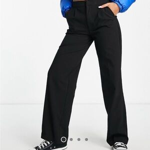 Pull&Bear Mid Waist Loose Fitting Pants